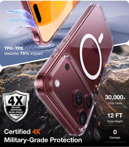 TORRAS Stronger Magnetic & Shockproof for iPhone 18 Pro Max Case Burgundy