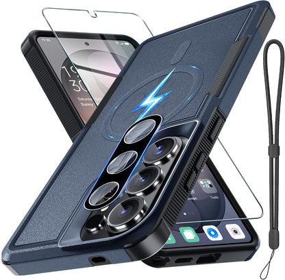 for Samsung Galaxy S24 FE Case, Full Body Heavy Duty Cover, Black Matte