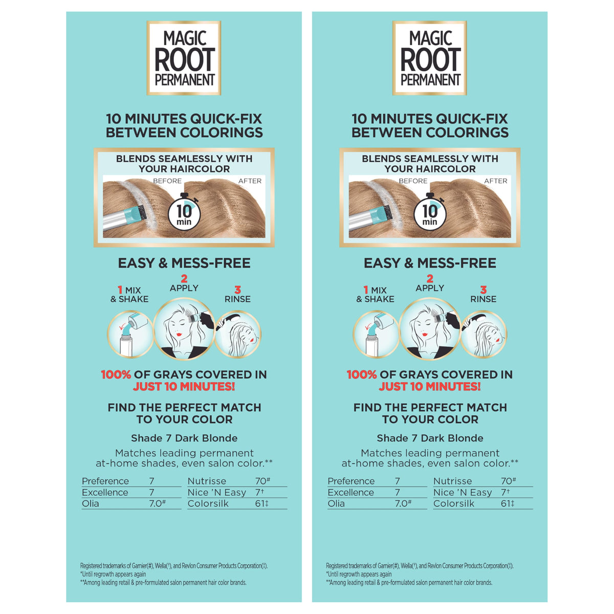 L'Oreal Paris Magic Root Permanent Hair Color Kit, 100% Gray Hair Coverage In Just 10 Minutes, Precision Brush Applicator for Seamless Application, 4 Dark Brown (1 Count)