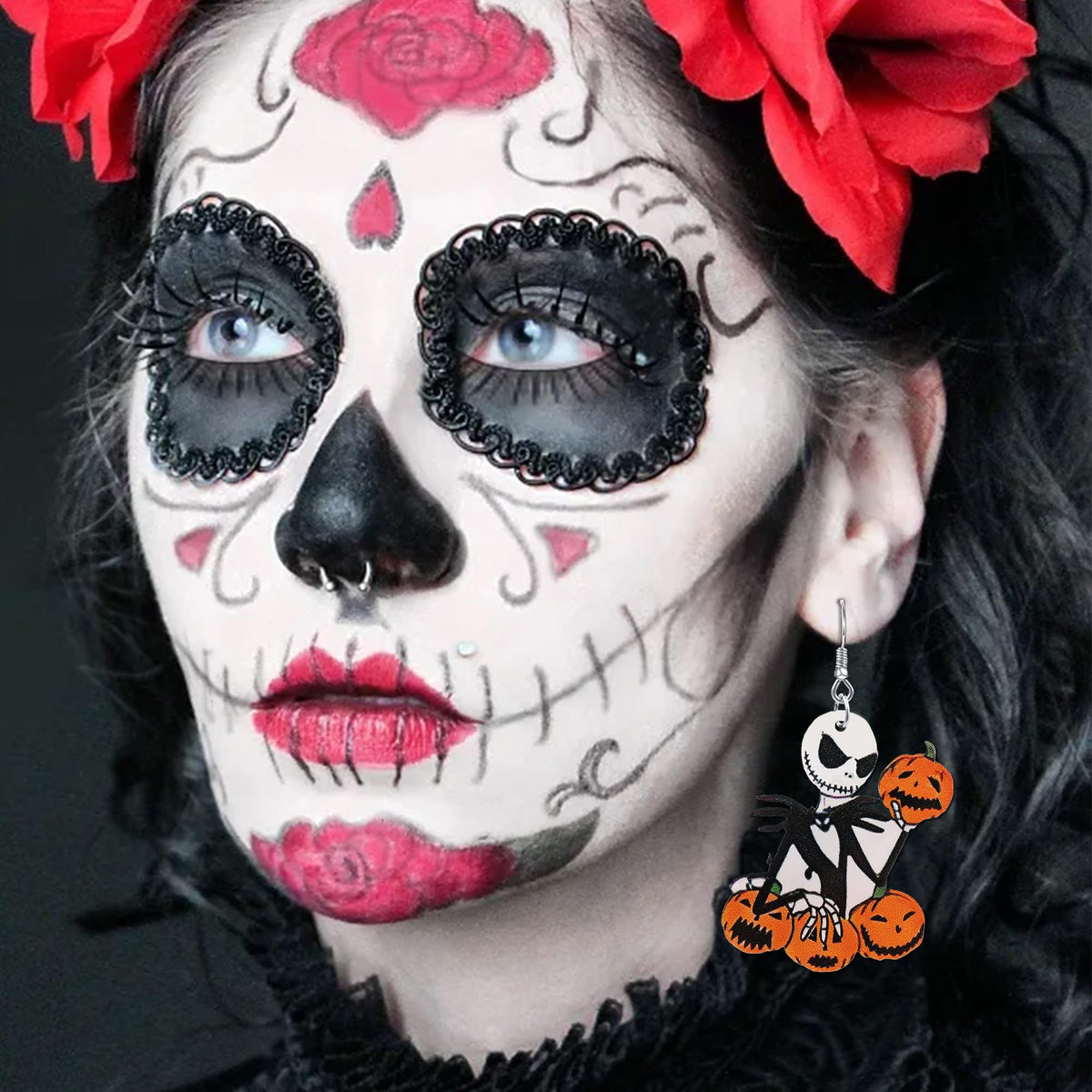 Halloween Earrings for Girls Matching Halloween Gothic Costumes