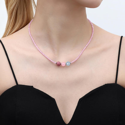 Healing Crystal Beaded Necklaces for Women Christmas Gift