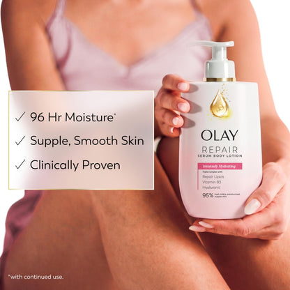 Olay Super Serum Hand & Body Lotion, Luminous & Resilient Skin, 17 fl oz