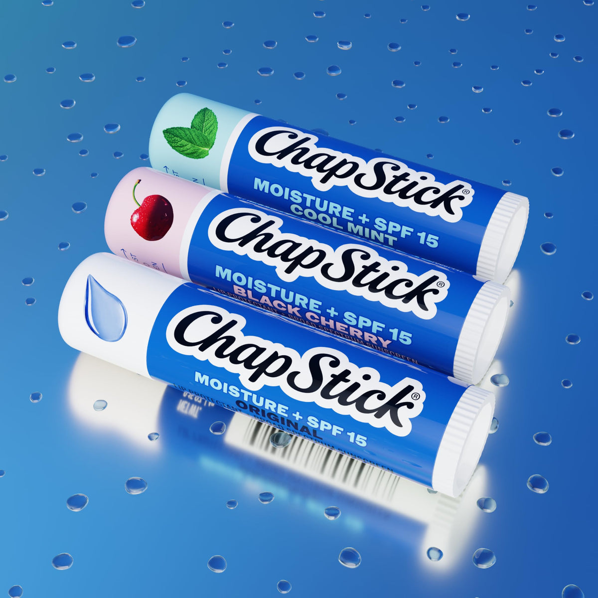 ChapStick Moisturizer Original Lip Balm Tubes, SPF 15 and Skin Protectant - 0.15 Oz (Pack of 3)