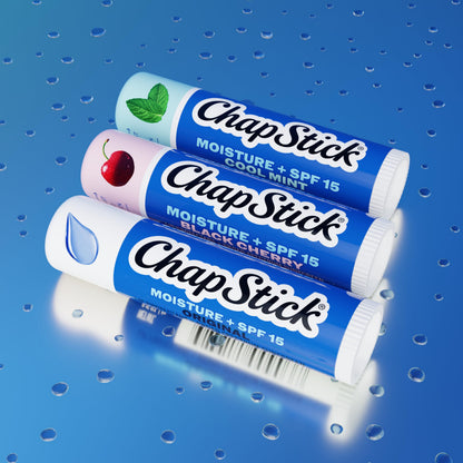 ChapStick Moisturizer Original Lip Balm Tubes, SPF 15 and Skin Protectant - 0.15 Oz (Pack of 3)