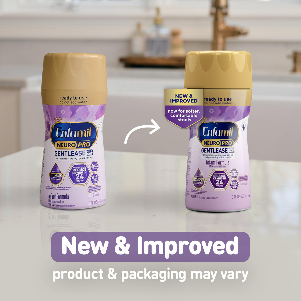 Enfamil NeuroPro Gentlease Ready-to-Feed Baby Formula, 2 Fl Oz, 24 CT