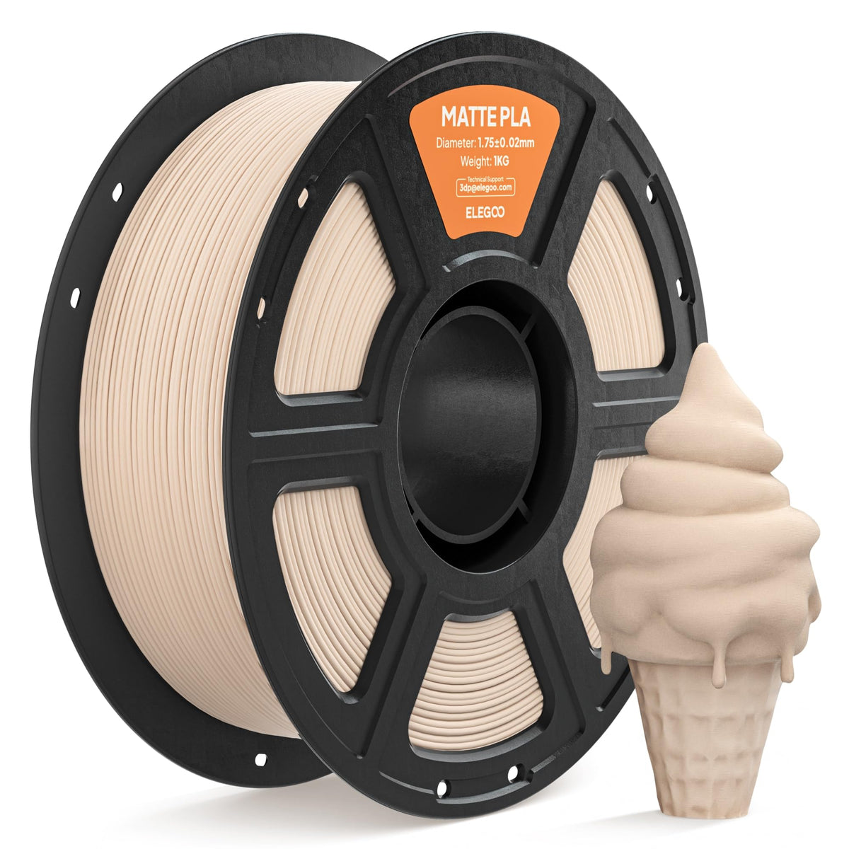 ELEGOO Matte PLA 3D Printer Filament 1.75mm Navy Blue 1KG