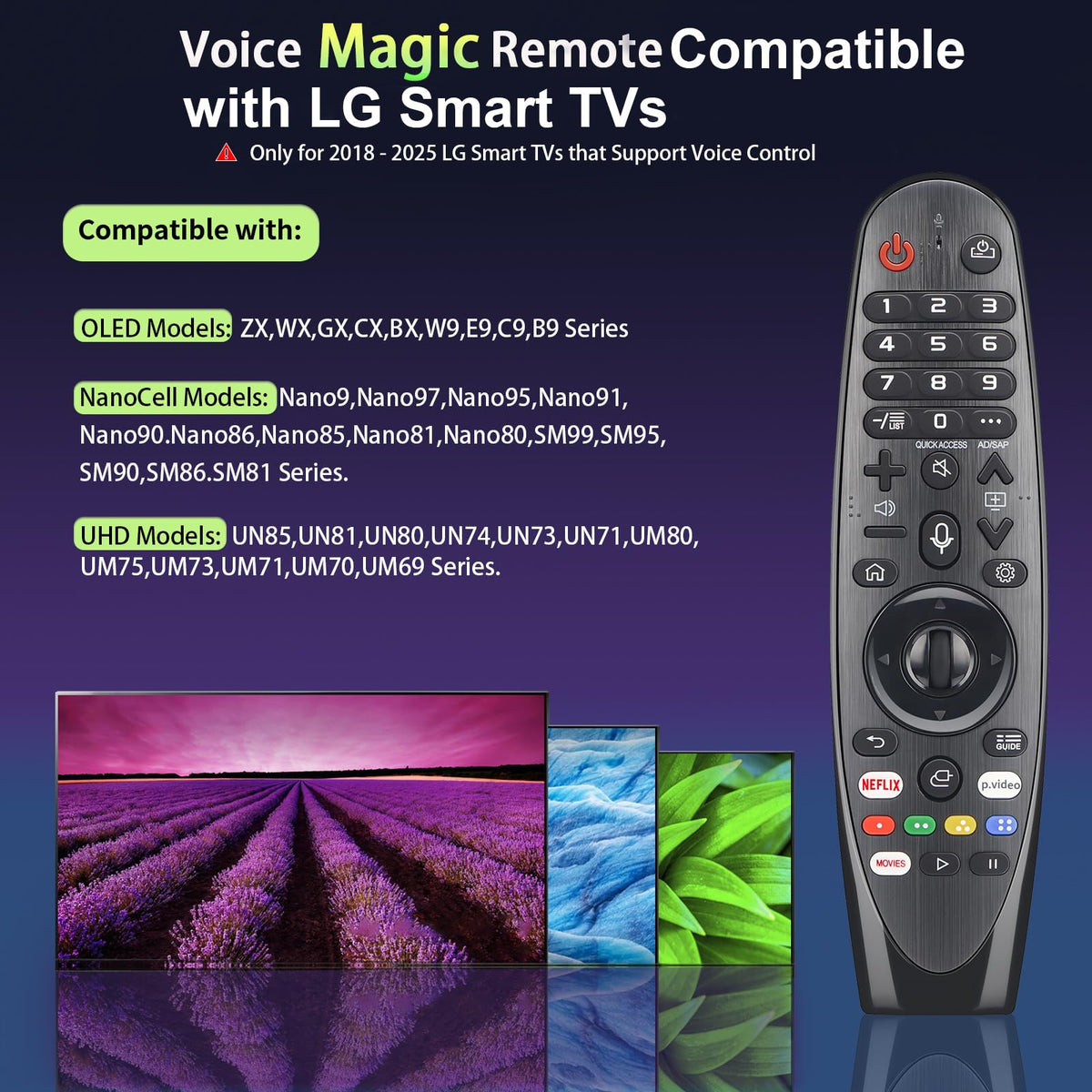 (2-Pack) for LG Smart TV Remote Control Replacement, for All LG Smart TVs