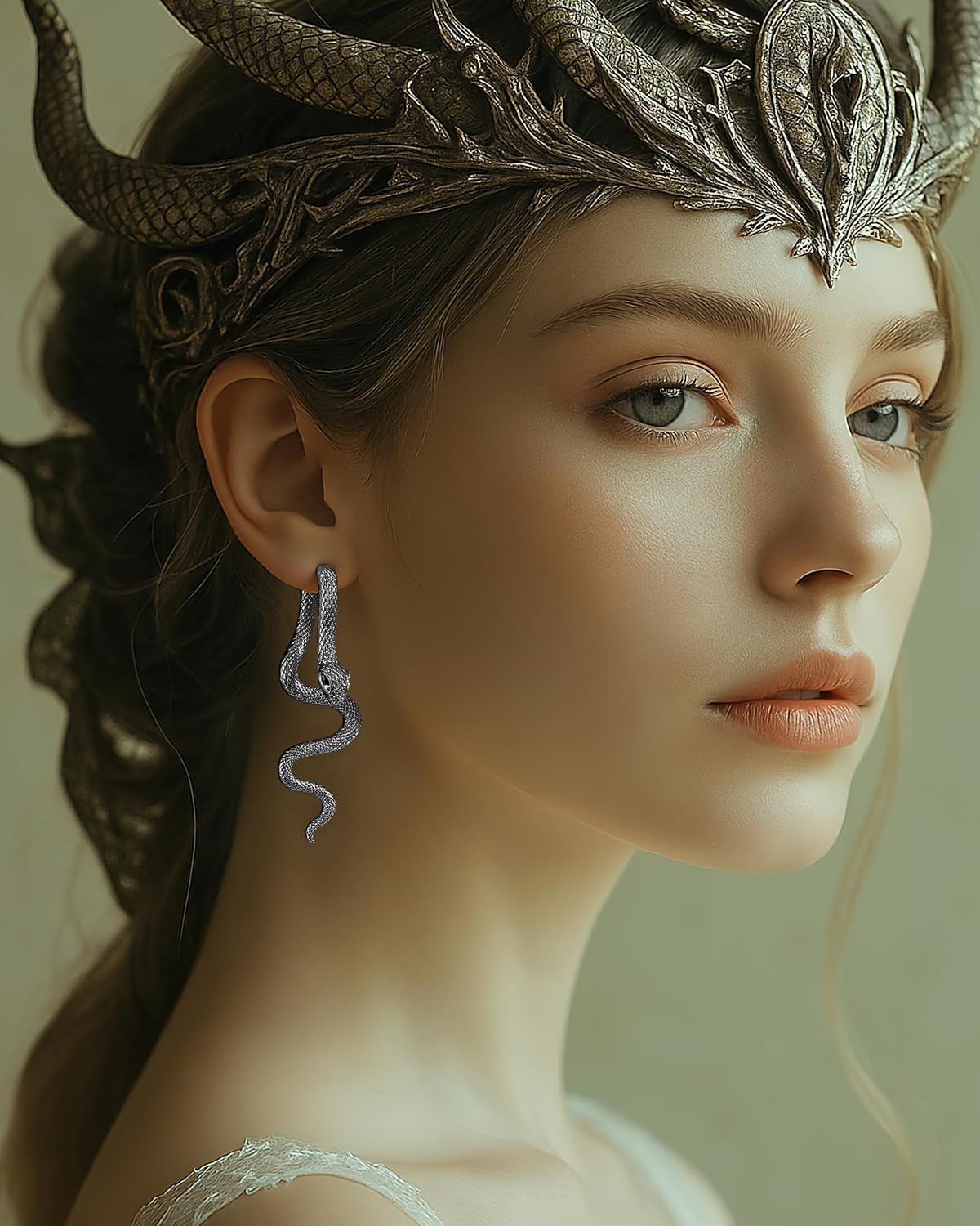Snake Earrings, Gothic Jewelry Snake Jewelry as Halloween Gifts for Women