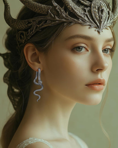 Snake Earrings, Gothic Jewelry Snake Jewelry as Halloween Gifts for Women