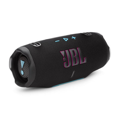 JBL Charge 6 Portable Waterproof Speaker with Powerbank and Strap - Black (Renewed)