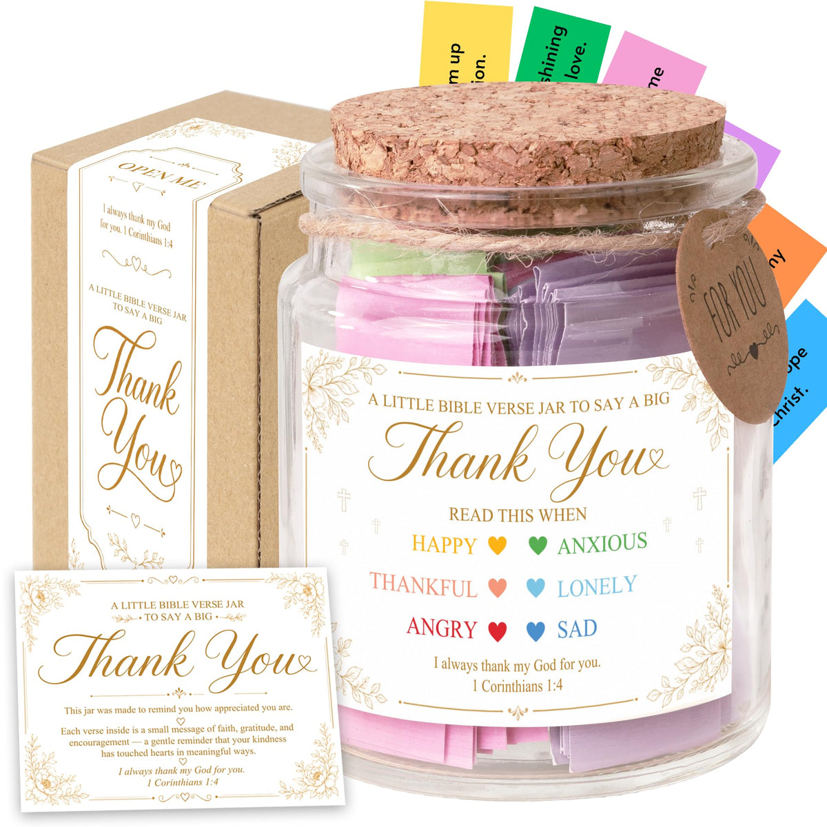 Read This When Bible Verses Jar – Birthday Gifts for Women, Christian Gifts, Christmas Gift for Women, Gift for Mom from Daughter