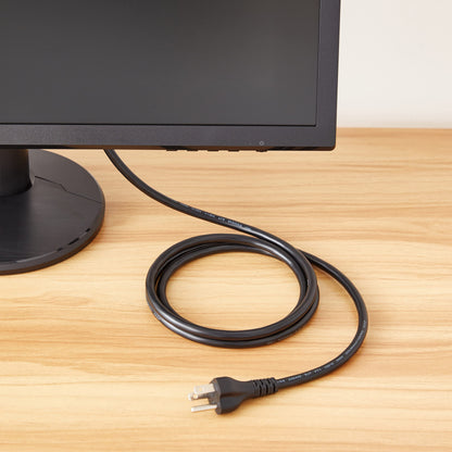 Amazon Basics Replacement Power Cord for Computer, Monitor, TV, Printer, PC, 3 Prong, 18 AWG, 125 Volts, 10 Feet, Black