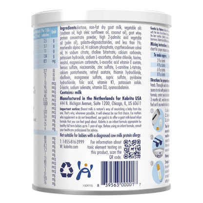 Kabrita Goat Milk Infant Formula Powder, Gentle Digestion, Non-GMO, 14 oz