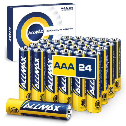 Allmax AAA (LR03) Maximum Power Alkaline Batteries (100 Count) – 1.5V