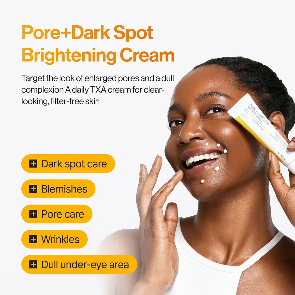 celimax Pore+Dark Spot Brightening Cream, 1.18 fl.oz, TXA cream