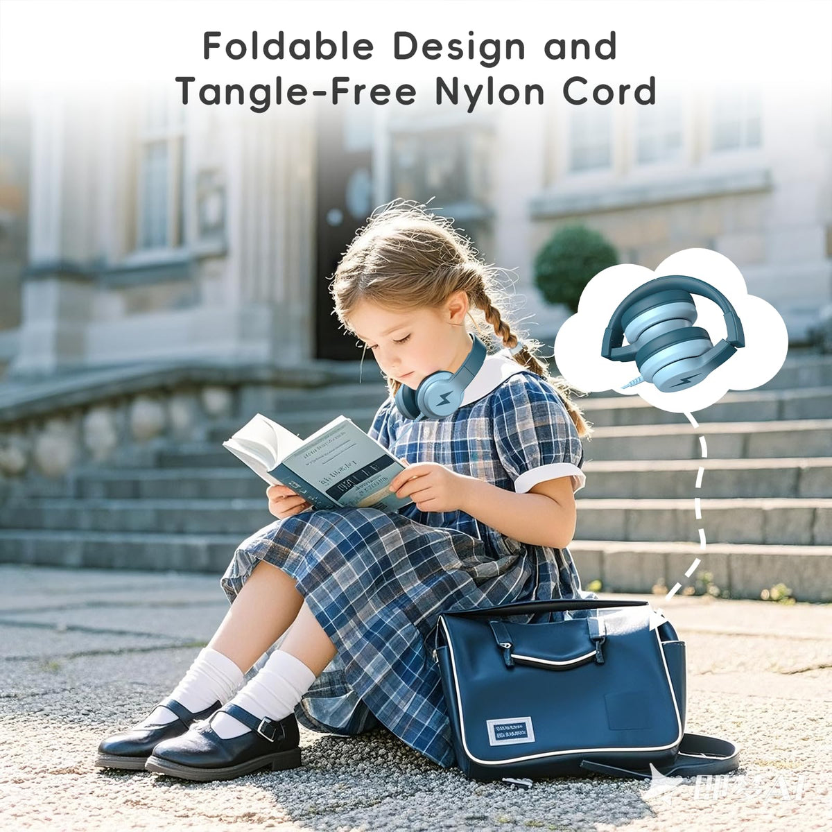 Candy Bila Wired Kids Headphones for School, Over-Ear for Boys Girls