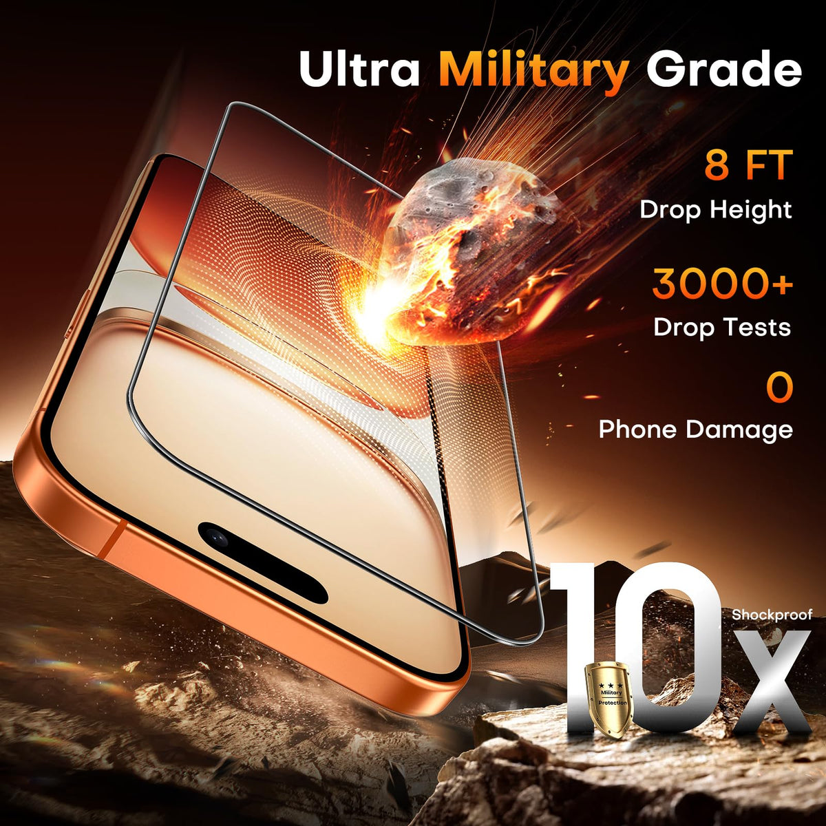 TOCOL for iPhone 17 Screen Protector, Easy Installation