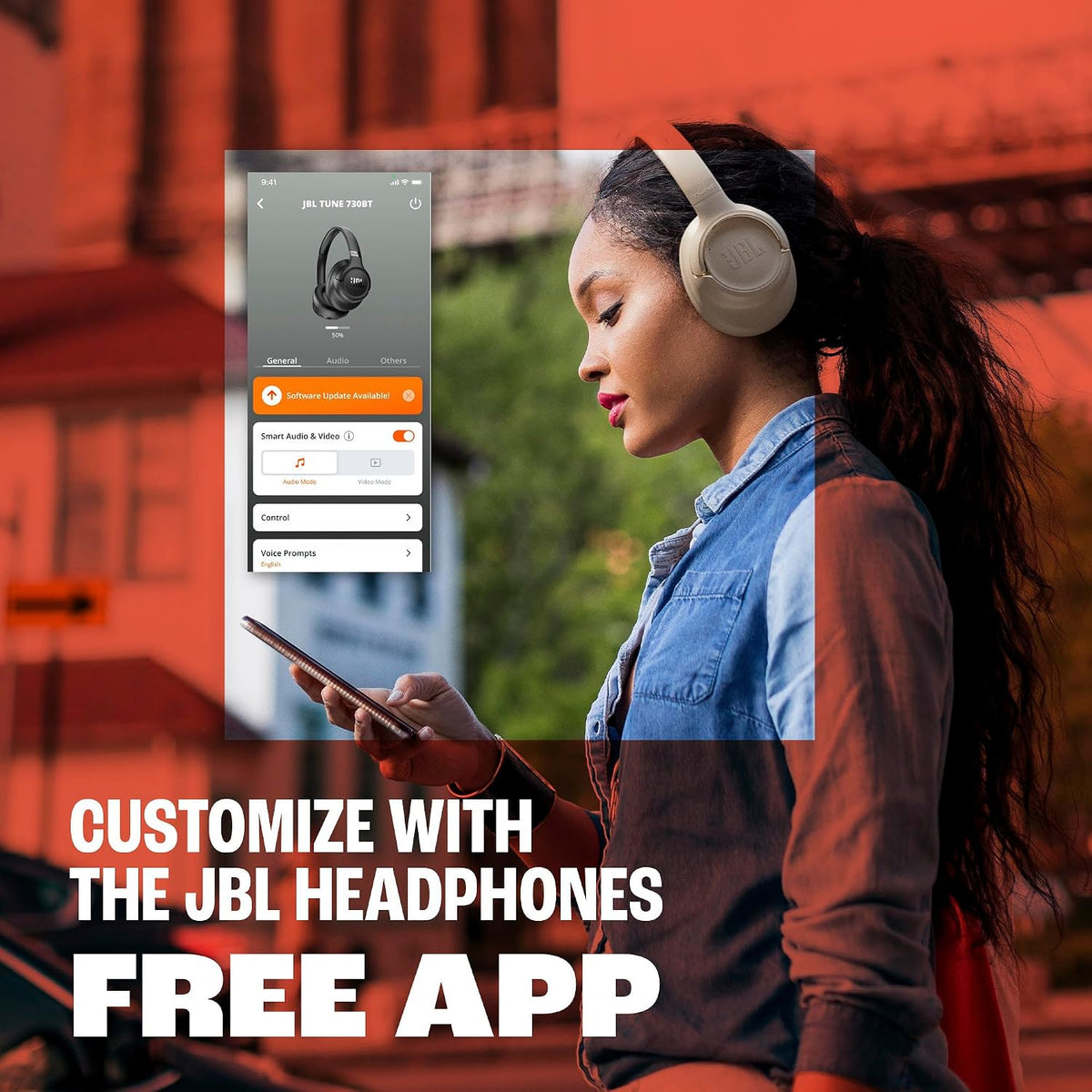JBL Tune 730BT - Wireless over-ear headphones with Bluetooth® 6.0 (Black)