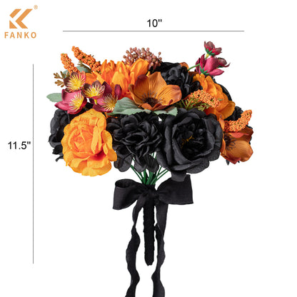 Fall Artificial Flowers DIY Bouquet Combo Faux Rose for Home Decor