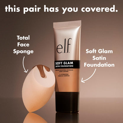 e.l.f. Soft Glam Satin Foundation, Medium Coverage, 43 Tan Cool