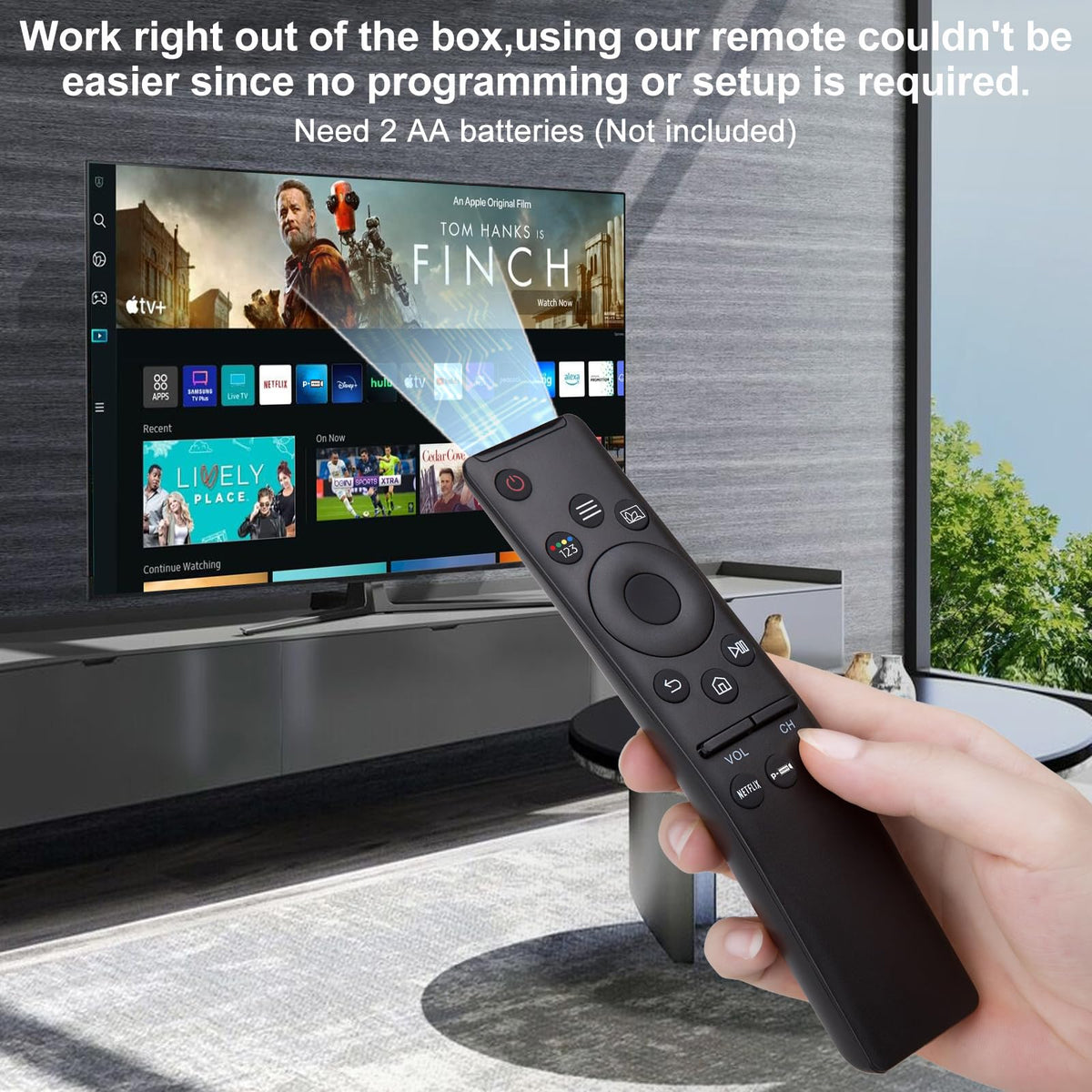 Replacement Remote Control for Hisense Smart Google TV，for Hisense UHD 4K ULED Google TVs