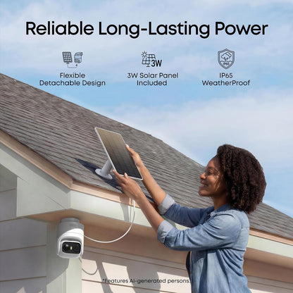 eufy Security eufyCam C37, Solar Cameras Wireless Outdoor,2K Resolution