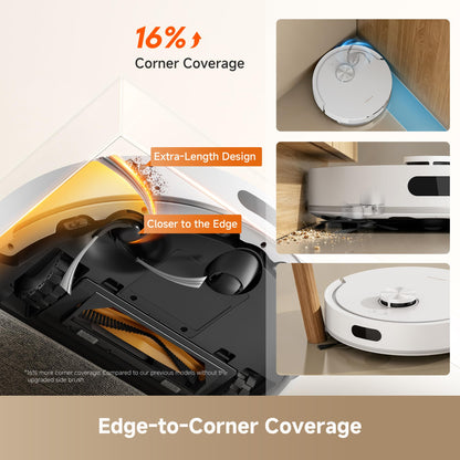 dreame D20 Pro Plus Robot Vacuum and Mop, Detangling DuoBrush for Pet Hair