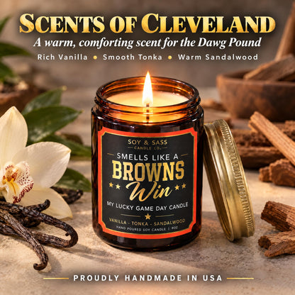 Vikings Gifts for Women / Men - Smells like a Vikings Win Candle, USA Made
