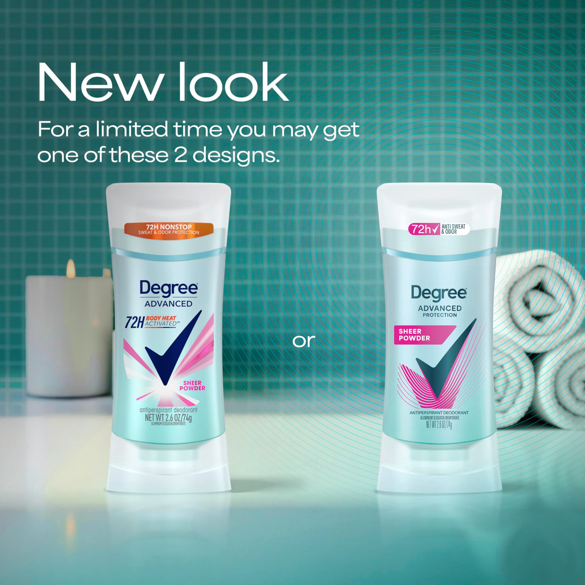 Degree Advanced Protection Antiperspirant Deodorant Vanilla & Jasmine 2.6oz
