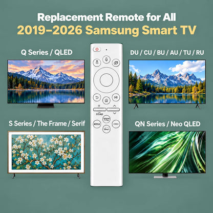 Rechargeable TV Remote for Samsung Smart TVs. Replacement Voice Remote.