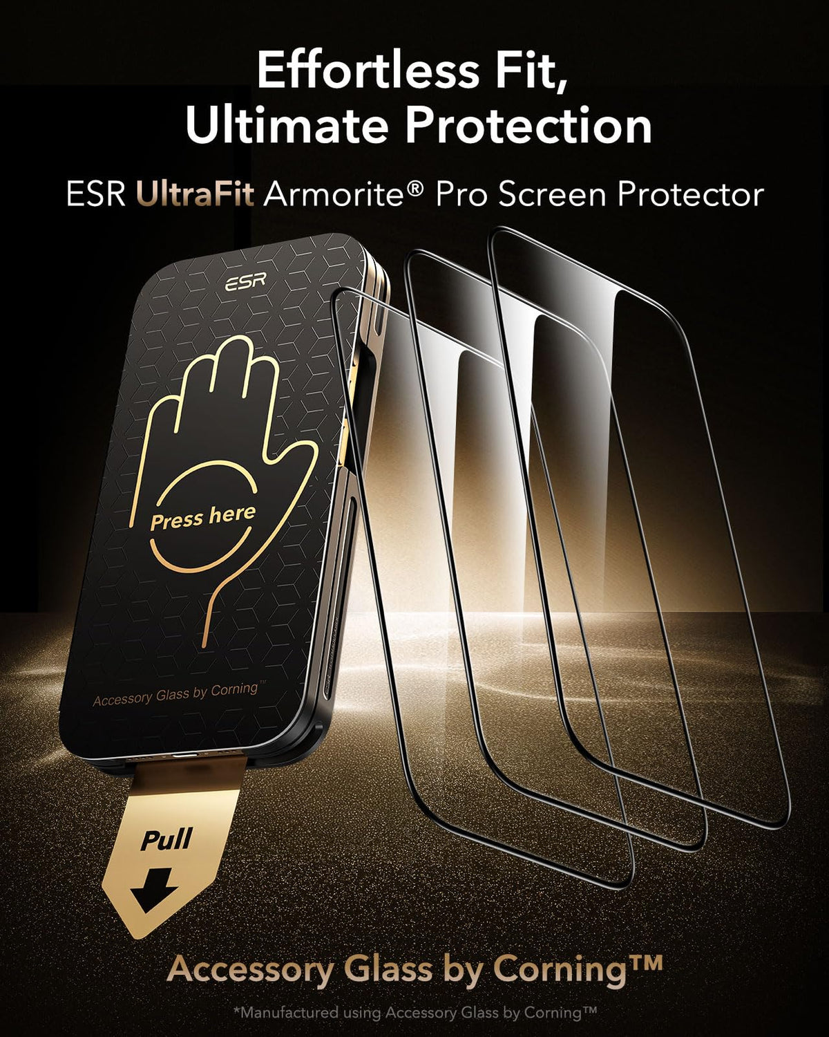 ESR 3 Pack for iPhone 17 Pro Max Screen Protector, Armorite Pro