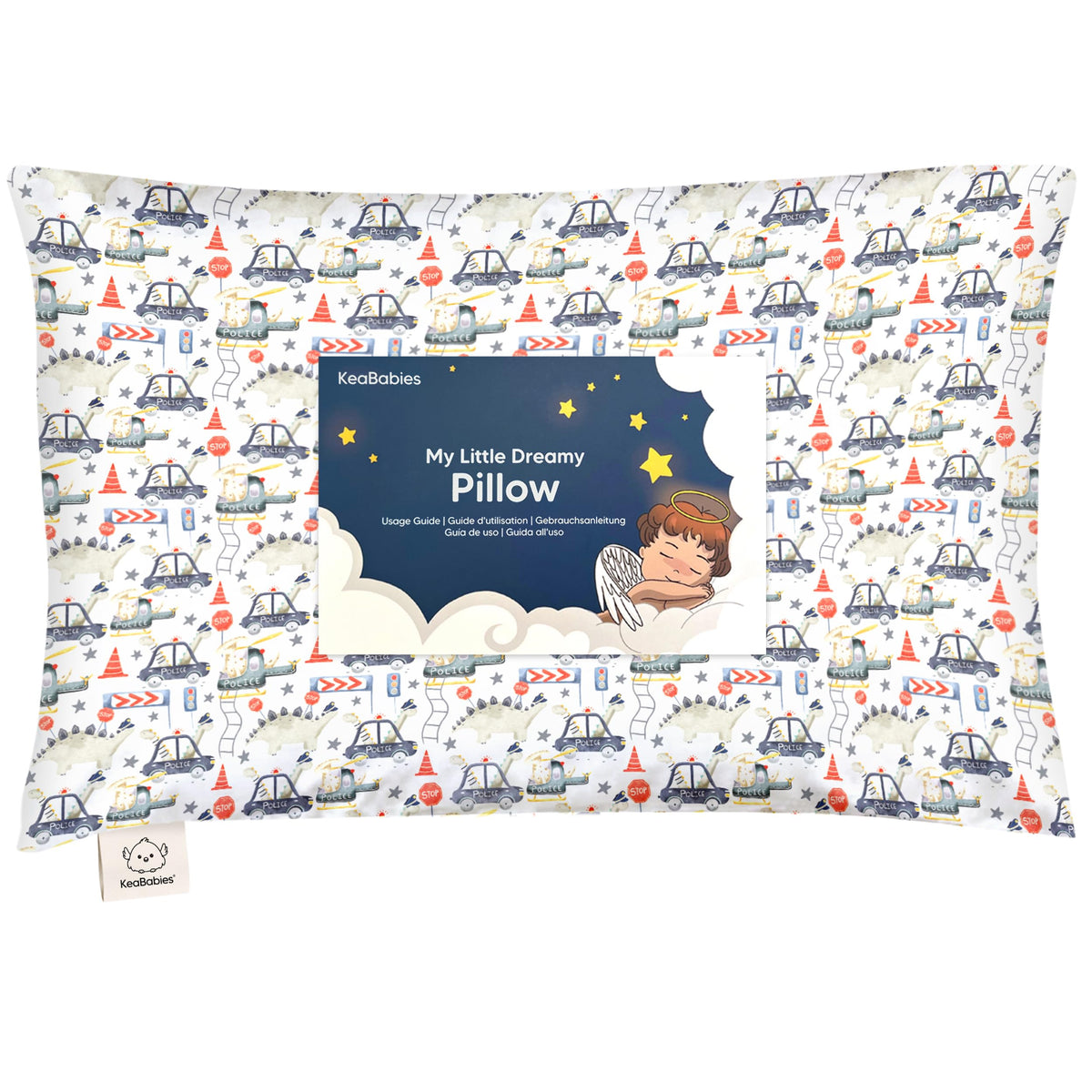 Toddler Pillow with Pillowcase 13x18 My Little Dreamy Pillow(Jolly Rainbow)