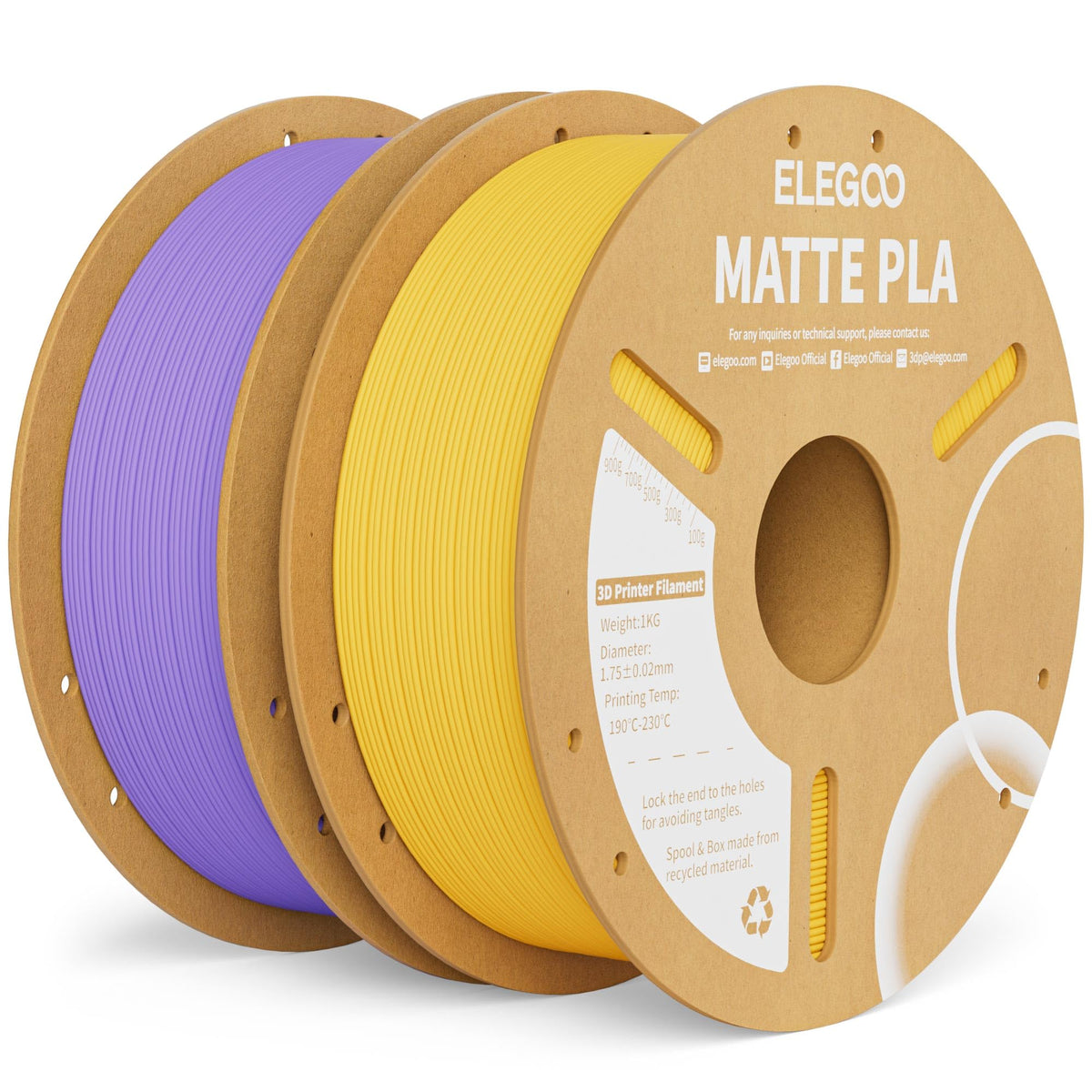 ELEGOO Matte PLA 3D Printer Filament Navy Blue 1KG 1.75mm