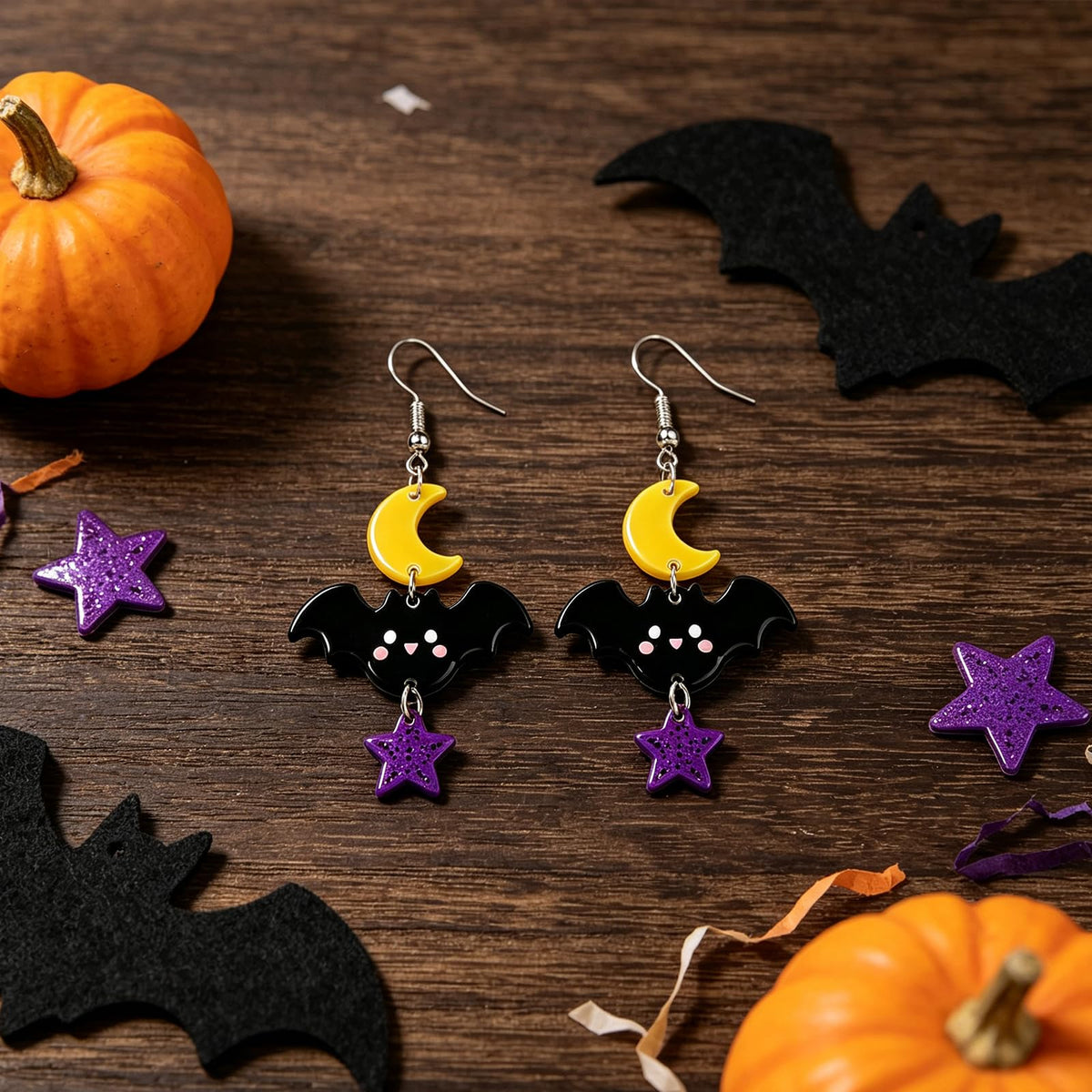 Hocus Pocus Earrings for Women Spooky Witch Halloween Pumpkin Earrings Halloween Accessories Witch Jewelry