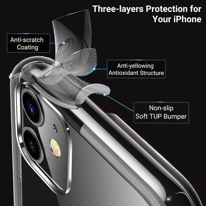 CASEKOO for iPhone Air Case, Crystal Clear, Patented Anti-Yellowing, Slim
