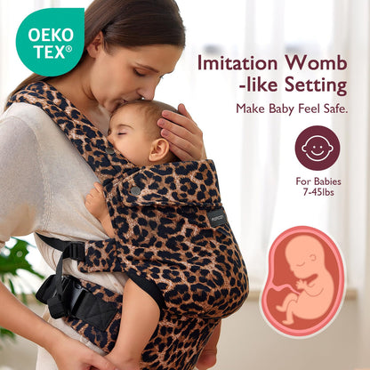 Momcozy PureHug Baby Carrier - Ergonomic, Cozy and Lightweight for 7-45 lbs