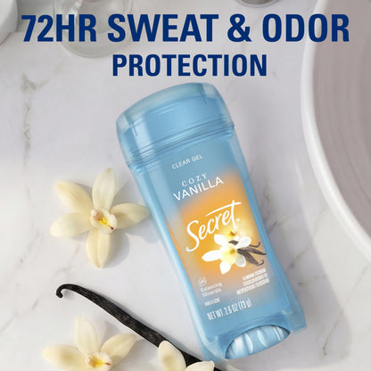 Secret Antiperspirant Deodorant for Women, Cozy Vanilla Scent, 2.6 oz