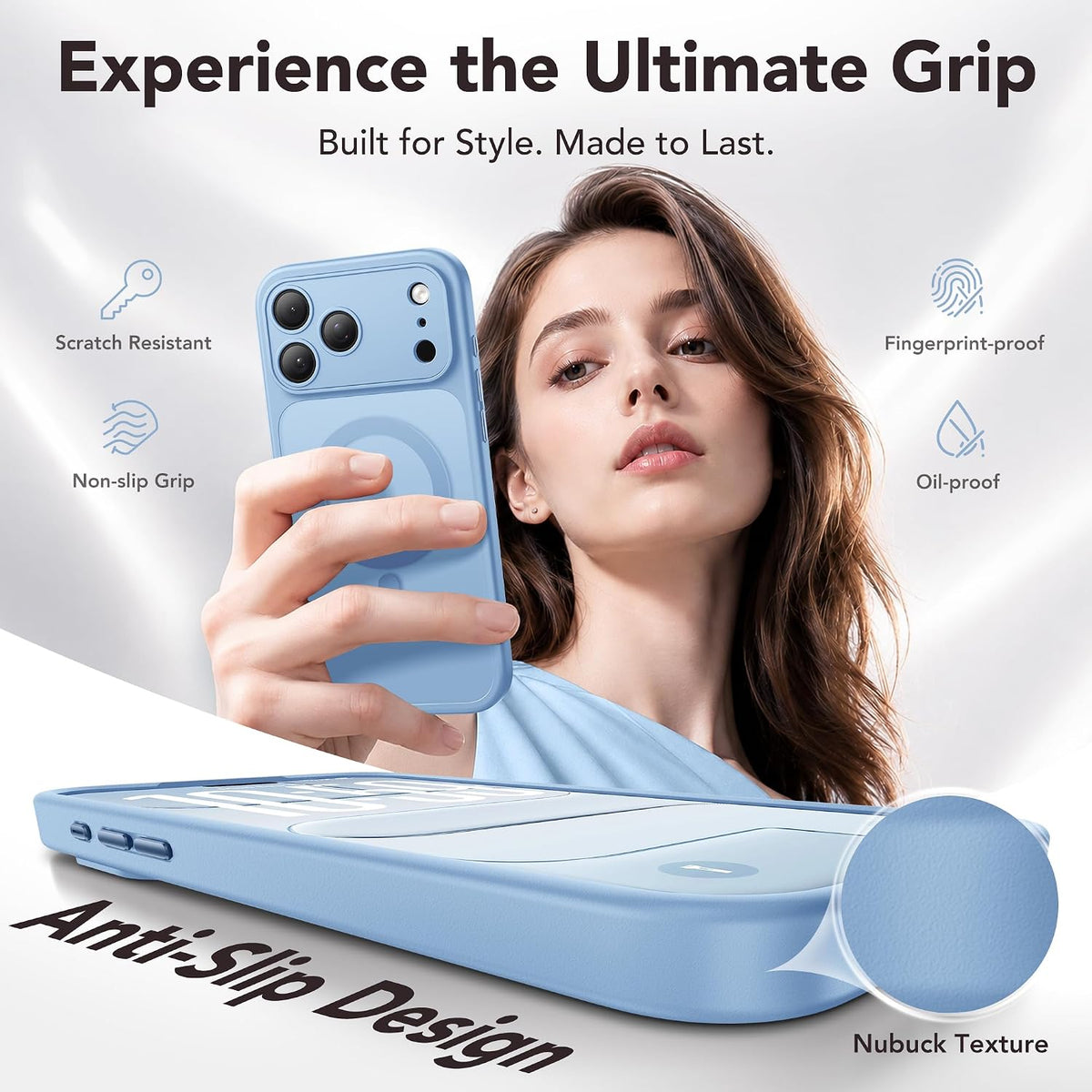 Magnetic Shockproof for iPhone 18 Pro & iPhone 17 Pro Case, Sunset Orange
