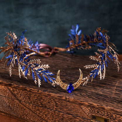 MOSTORY Renaissance Fairy Flower Crown, Woodland Elf Crown Headpiece