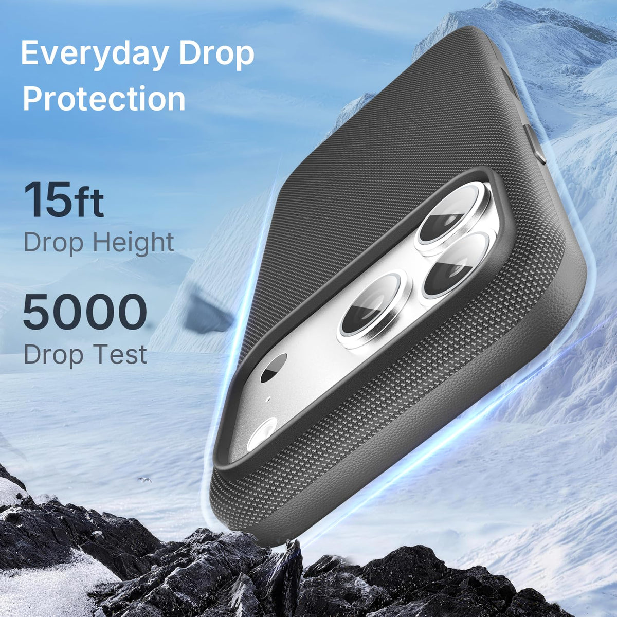 Mkeke for iPhone 17 Pro Max Case Techwoven Green, [Compatible with MagSafe] [Camera Control Cover] [Premium Tech Woven Fabric] [Drop Protection] Shockproof Skin-Friendly