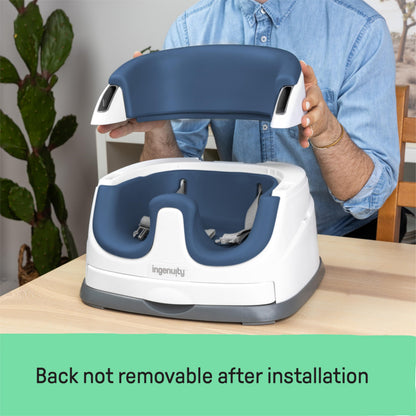 Ingenuity Baby Base 2-in-1 Booster Seat with Tray, Feeding & Floor Seat