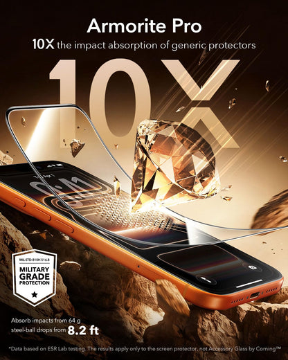 ESR 3 Pack for iPhone 17 Pro Max Screen Protector, Armorite Pro