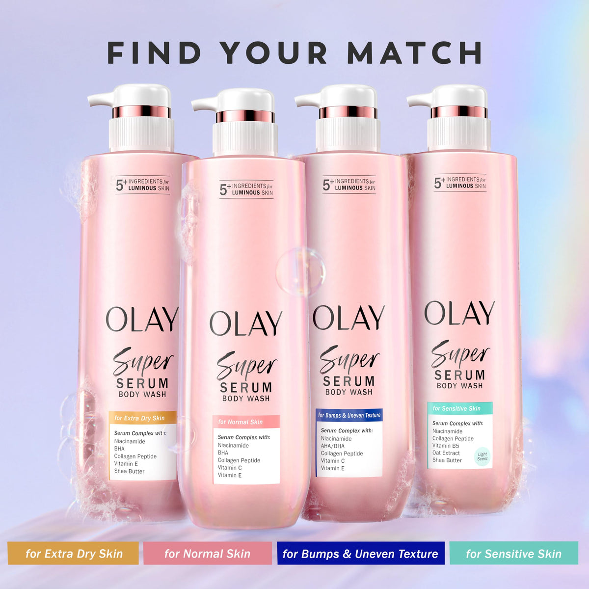 Olay Super Serum Body Wash for Women, For Extra Dry Skin, 28 fl oz
