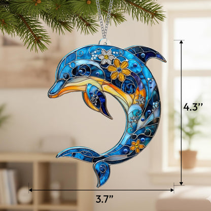 Sea Turtle Gift for Women, Mom & Daughter Christmas Ornament with Card