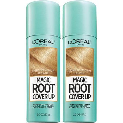 L'Oreal Paris Magic Root Gray Hair Cover Up, Medium Brown, 2 oz, 2 Count