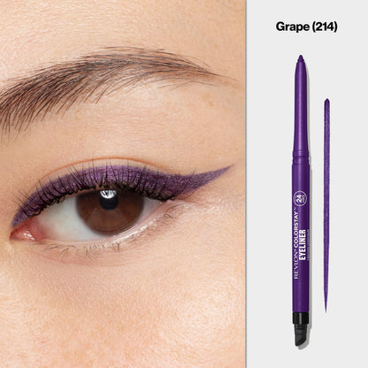 Revlon ColorStay Pencil Waterproof Eyeliner, 202 Black Brown, 0.01 oz
