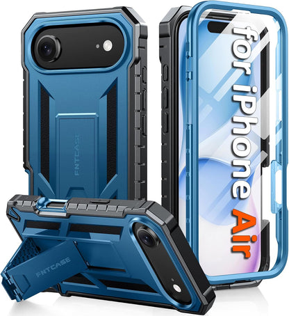 FNTCASE for iPhone 16 Case with Belt Clip and Built-in Screen Protector