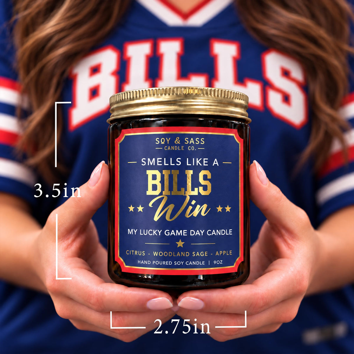 Vikings Gifts for Women / Men - Smells like a Vikings Win Candle, USA Made