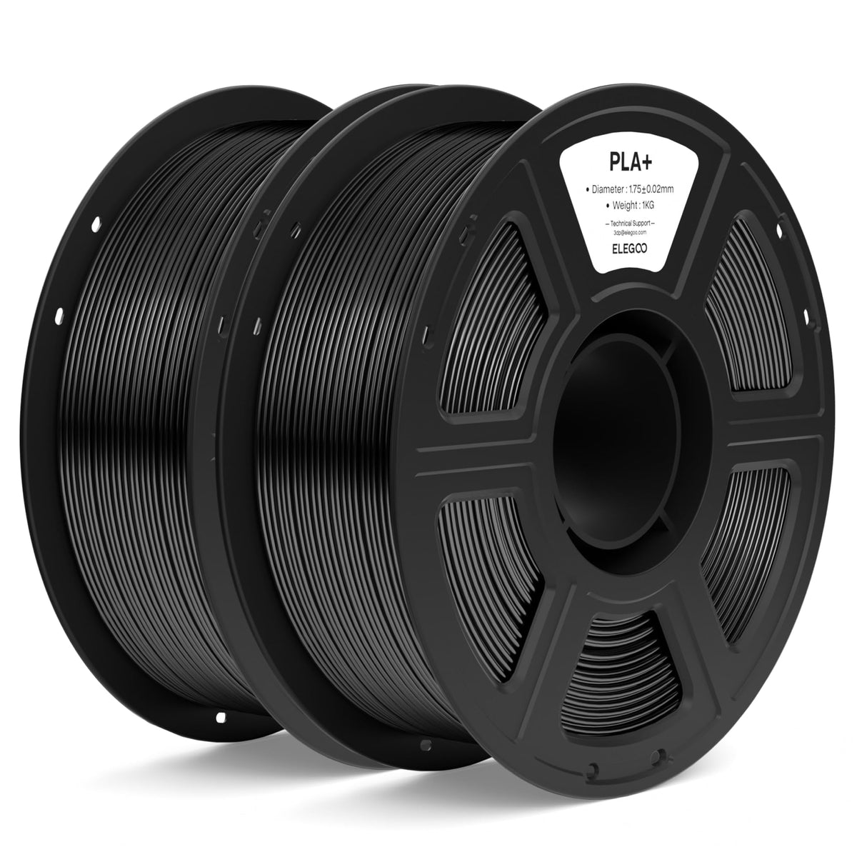 ELEGOO PLA+ 3D Printer Filament 1.75mm White 1KG