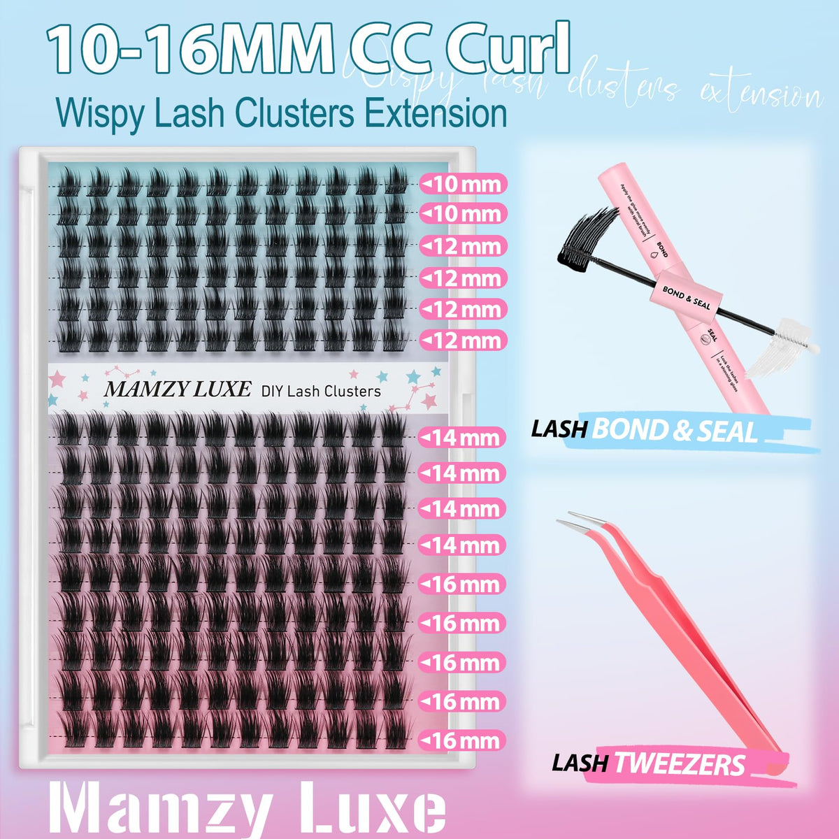 Lash Clusters Wispy 60D Eyelash Clusters 10-18mm Fluff Cluster Eyelash Extensions D Curl No Plastic Feel Individual Lashes Extension 240 Pcs Versatile False Eyelashes Clusters